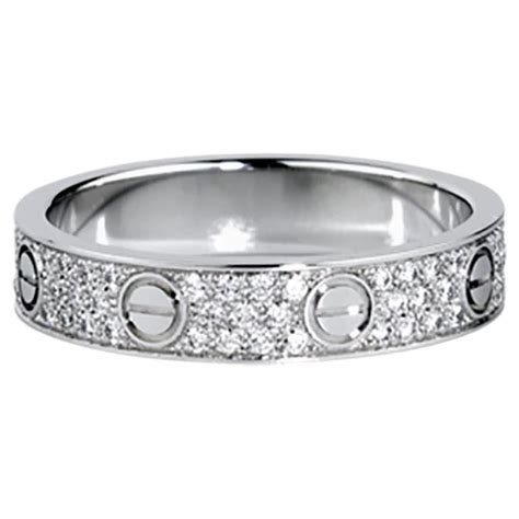 cartier wedding band white gold|cartier wedding band with diamonds.